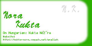 nora kukta business card